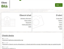 Tablet Screenshot of ou-bila.cz